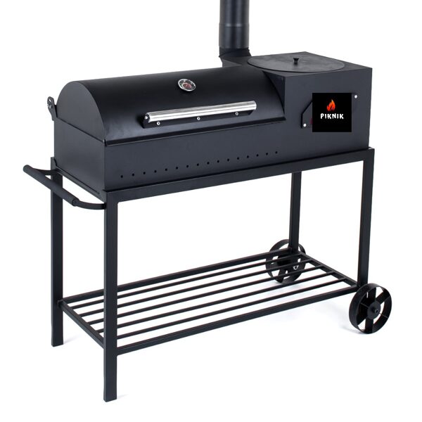 Praktik Ultra. Grill mit Deckel und Ofen für Kazan auf Rädern. 